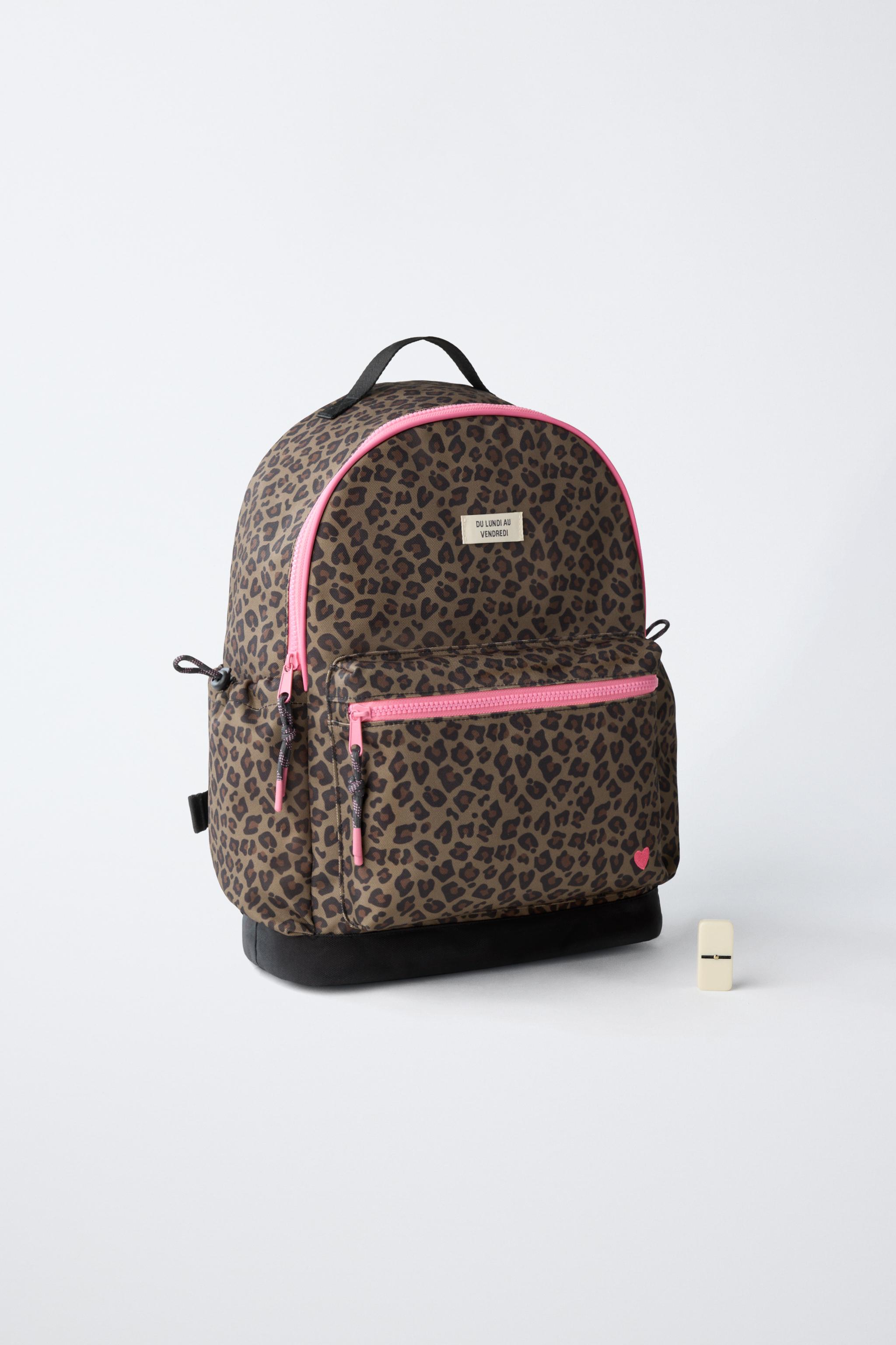 ANIMAL PRINT BACKPACK